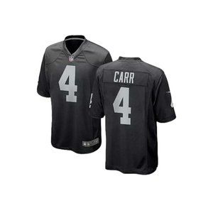 Las Vegas Raiders NFL Derek Carr black game player jersey XL Nike